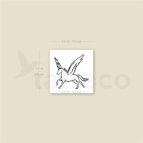 Pegasus Temporary Tattoo - Set of 3 – Tatteco