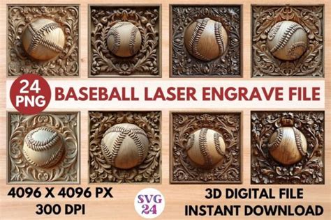 Baseball Laser Engrave File Graphic By Svg Creative Fabrica