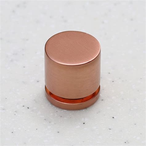 Satin Copper Cabinet Knob 1" - Hardware Pull – Forge Hardware Studio