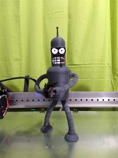 3d Printing Futurama 3d Bender High Detailed Robot • Made With Ibot5