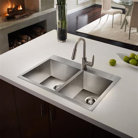 Double Bowl Kitchen Sink Dimensions – Juameno.com