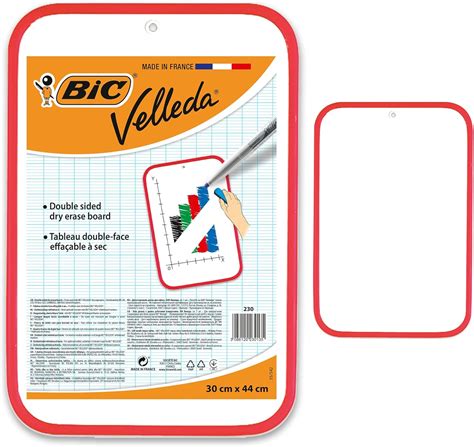 Bic Velleda Pizarra Blanca Peque A De Doble Cara Para Escribir Ptimo