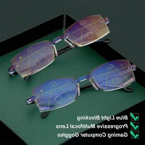 Anti Blue Light Progressive Multifocal Presbyopia Eyeglasses Reading Glasses Hot