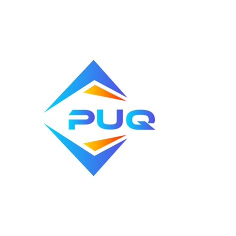 PUQ abstract technology logo design on white background. PUQ creative ...