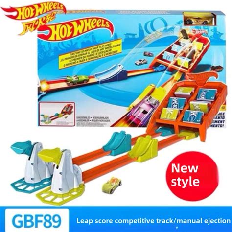 Hot Wheels สปอตลอรอนรถสปอรตขนาดเลกสดฮอตรางหมนสามมต x9285x2589 DJC05เดกชายรางของเลน