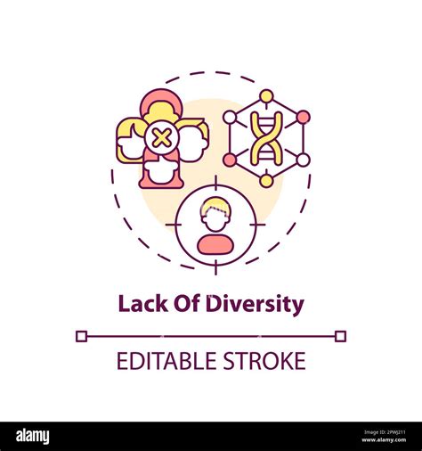 Lack Of Diversity Concept Icon Stock Vector Image Art Alamy