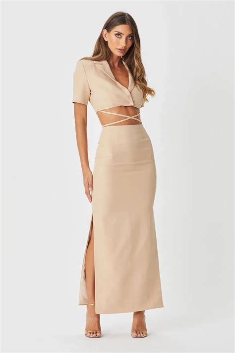 Bianca Bridget Amora Sand Set Nude Size The Volte