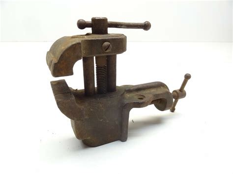 Rare Small Vintage Bench Vise Gunsmith Jeweler Clamp Hobby Table Vise