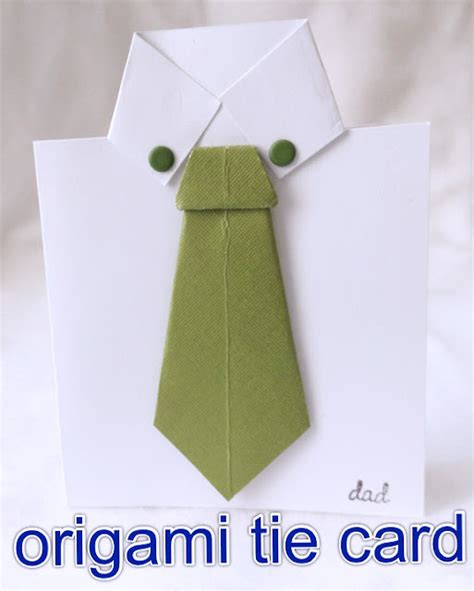 g*rated: Origami Tie Father's Day Cards