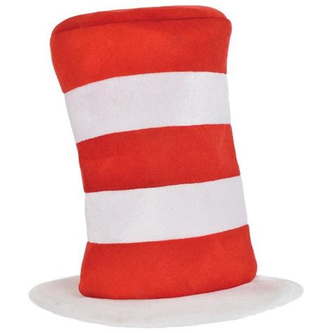 Adjustable Cat In The Hat Top Hat Dr Seuss Party City