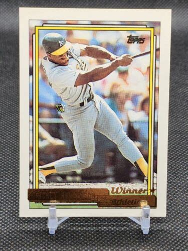 Rickey Henderson Topps Gold Winners Oakland Athletics