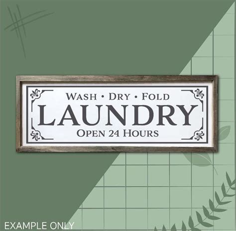 Laundry Sign Svg Laundry Room Sign Farmhouse Svg Vintage Sign Svg