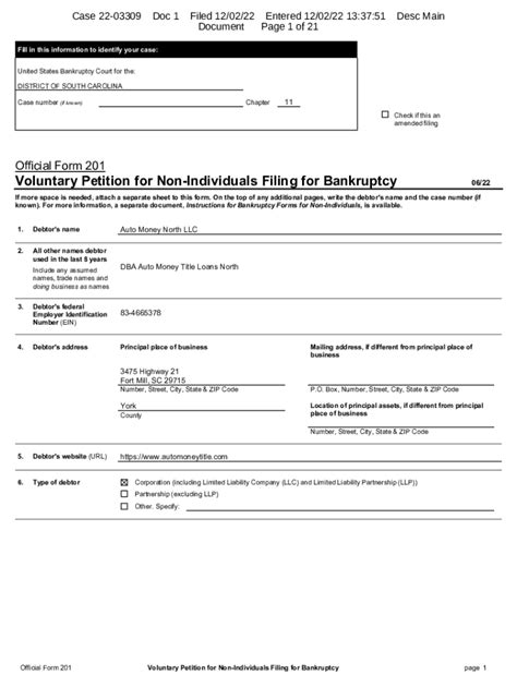 Fillable Online Ruling On Debtor S Motion For Order Approving Sale Of Assets Fax Email Print