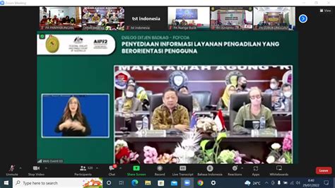 PA PANYABUNGAN PENGADILAN AGAMA PANYABUNGAN MENGHADIRI WEBINAR CLIENT