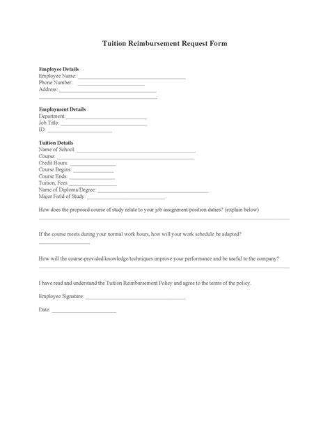 Reimbursement Form Fillable Pdf Printable Forms Free Online