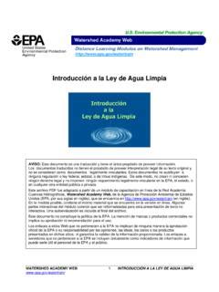 Introducci N A La Ley De Agua Limpia Cfpub Epa Gov Introducci N