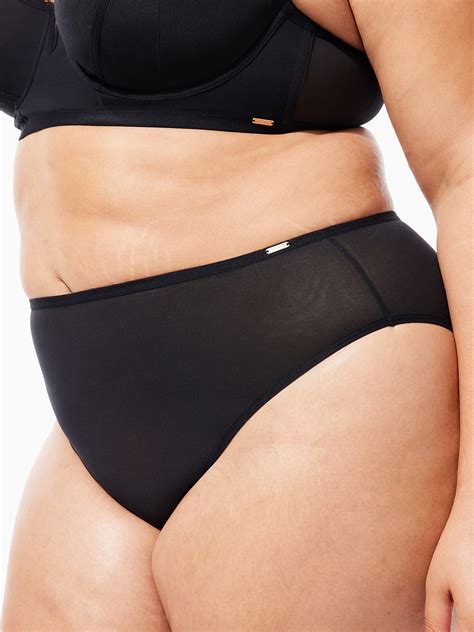 See Thru U High Waist Bikini Panty In Black Savage X Fenty Germany