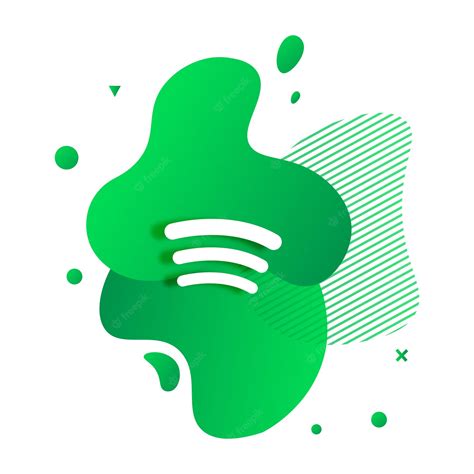 Premium Vector Abstract Liquid With Spotify Logo