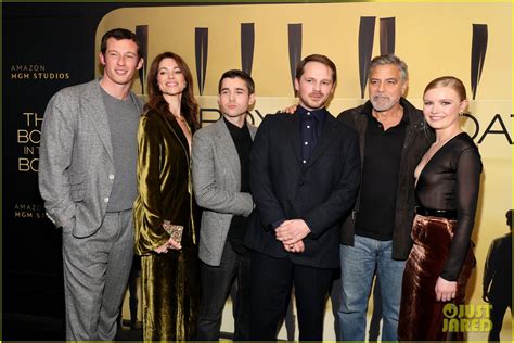 George Clooney Is All Smiles With the Cast of 'The Boys In The Boat' at New York Screening ...