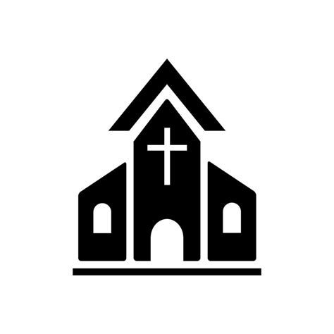 church icon vector template 17066343 Vector Art at Vecteezy