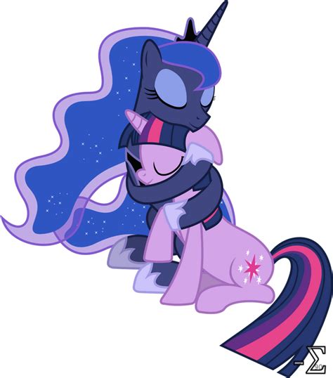 Princess Luna And Twilight Sparkle Cuddling 2 By 90sigma On Deviantart