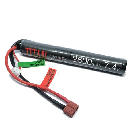 TITAN 2600Mah Li Ion 7 4v Stick W Deans Reapertech Airsoft