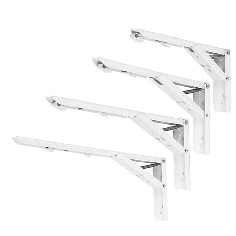 2pcs 8101214 Inch Folding Triangle Bracket Heavy Duty Steel L Shaped