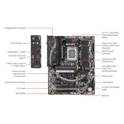 Gigabyte Z Eagle Ax Ddr Atx Motherboard Computia