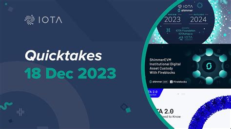 Iota Quicktakes Fireblocks Supports Shimmerevm Rewards