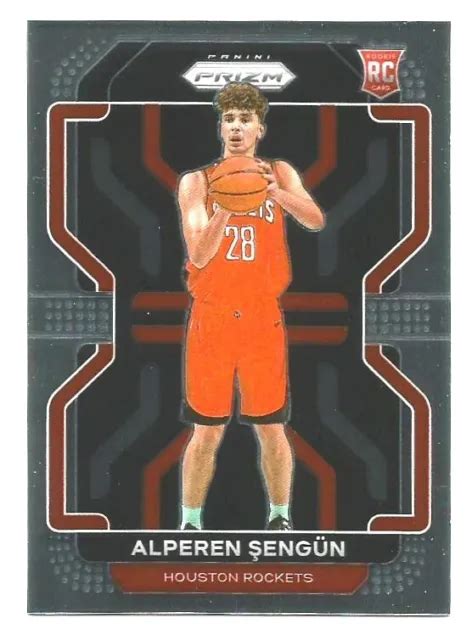 2021 22 PANINI PRIZM Alperen Sengun RC 318 Recrue Houston Rockets EUR