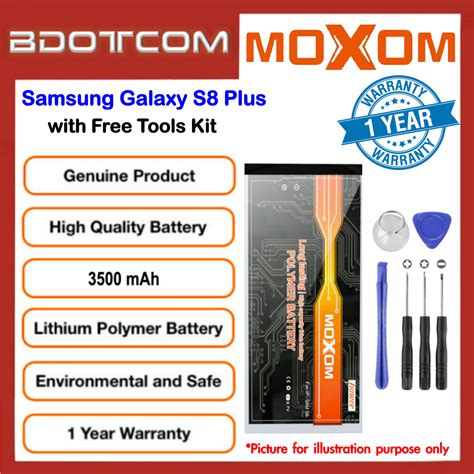 Original MOXOM High Capacity Battery 3500 MAH For Samsung Galaxy S8