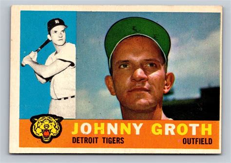 Topps Johnny Groth Detroit Tigers Ebay