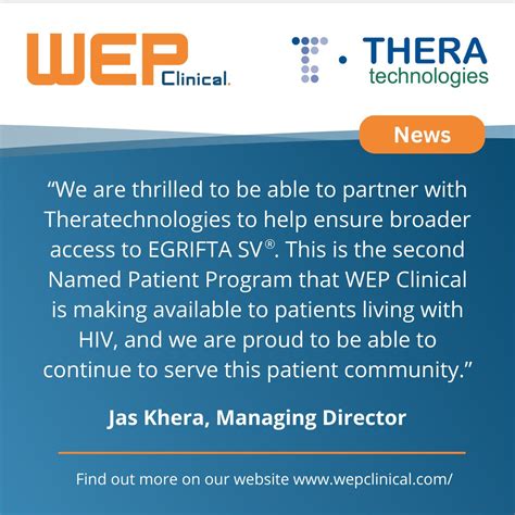 Wep Clinical On Twitter Wep Clinical Is Pleased To Announce A New