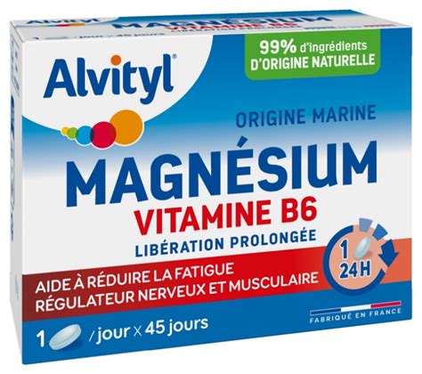 Magn Sium Vitamine B Alvityl Compl Ment Alimentaire