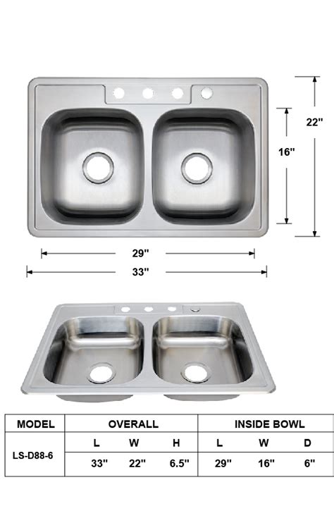 Double Bowl Kitchen Sink