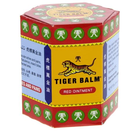 Tiger Balm, Red Pain Relieving Ointment - 30g. Quantity: 30 g Pack ...