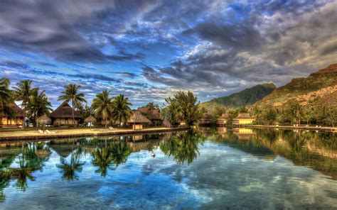 Wallpaper Landscape Lake Nature Reflection Sky Clouds Evening