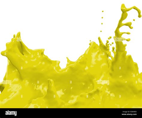 Yellow Paint splatter Stock Photo - Alamy