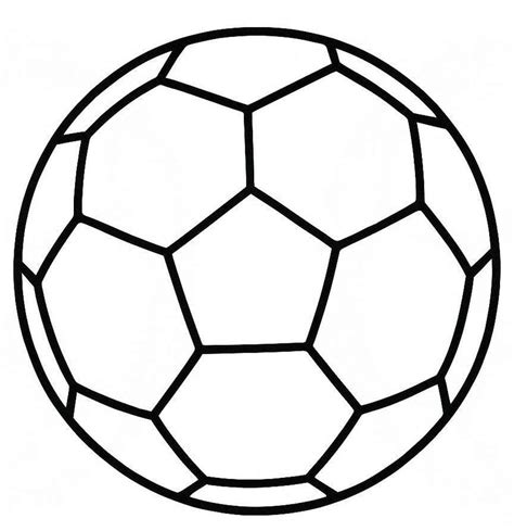 Imagem De Bola Para Imprimir - Desenhe Bola de Futebol simples grátis para colorir, imprimir e ...