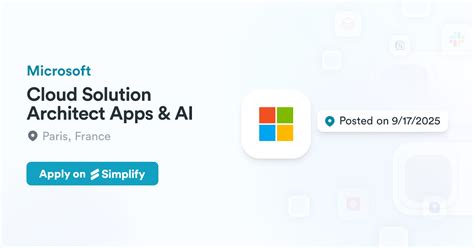 Cloud Solution Architect Microsoft