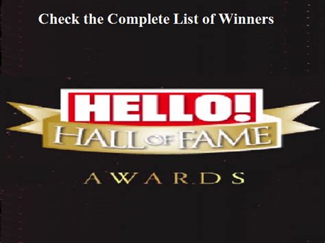 Hello Hall Of Fame Awards 2022 Check The Complete List Of Winners