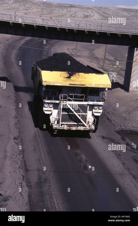 Truck carrying coal, Black Thunder Coal Mine, Southern Powder River ...