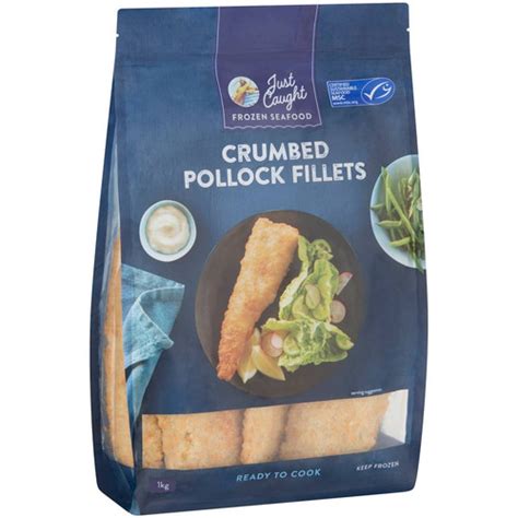 Just Caught Crumbed Pollock Fillets 1kg Zula Getz