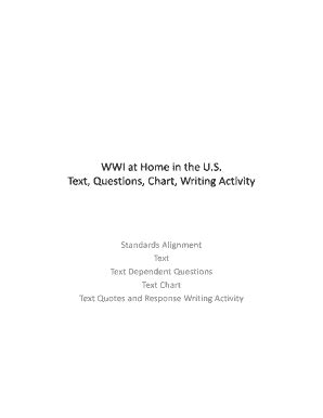 Fillable Online Wwi At Home In The U Fax Email Print Pdffiller