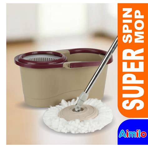 Jual ALAT PEL LANTAI MOP DENGAN ROL PRAKTIS KAIN PEL PUTAR SPIN MOP 6L