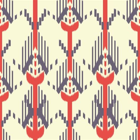 Premium Vector Ikat Seamless Pattern Design