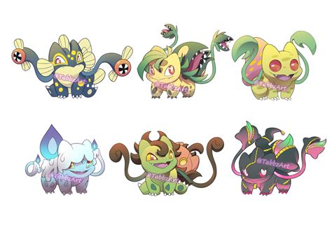 Bulbasaur fusion bundle! ( adopts closed ) by TabbzArt on DeviantArt