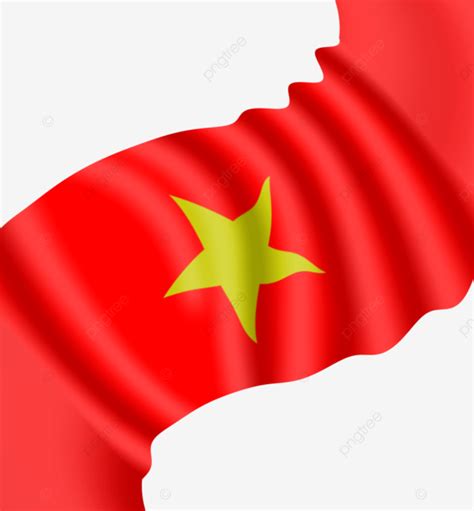 Baixar Modelo De Bandeira Vietnamita Em Forma Torcida Png Modelo