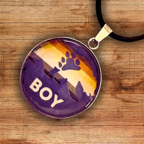 Gay Boy Bear Pride Paw Necklace Gay Bear LGBTQ Pride Accessories Merchandise Gay Pride Jewelry