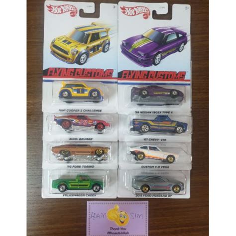 Hot Wheels Flying Customs Complete Set Shopee Malaysia